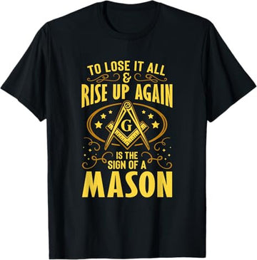 Sign Of A Mason Masonry Masonic Freemason Freemasonry T-Shirt