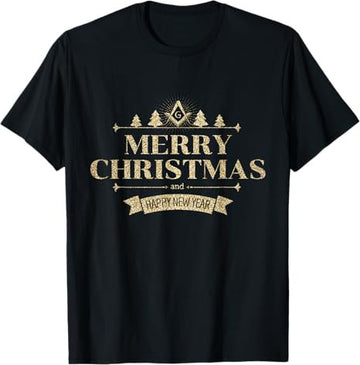 Freemason Merry Christmas And Happy New Year Brother Masonic T-Shirt