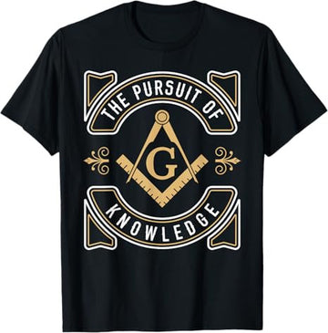 The Pursuit Of Knowledge Mason Fraternal SMIB Freemason T-Shirt