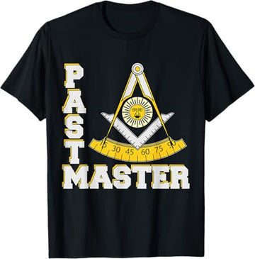 Freemason Past Master Symbol Square & Compasses Father's Day T-Shirt