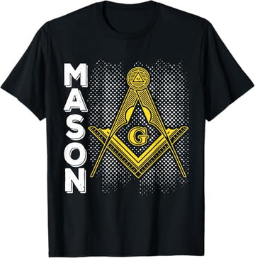 Masonic Freemasonry Fraternal Square Compass Mason T-Shirt