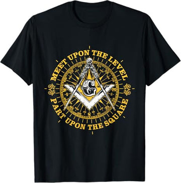 Freemason Meet Upon the Level Part Upon The Square Masonic T-Shirt