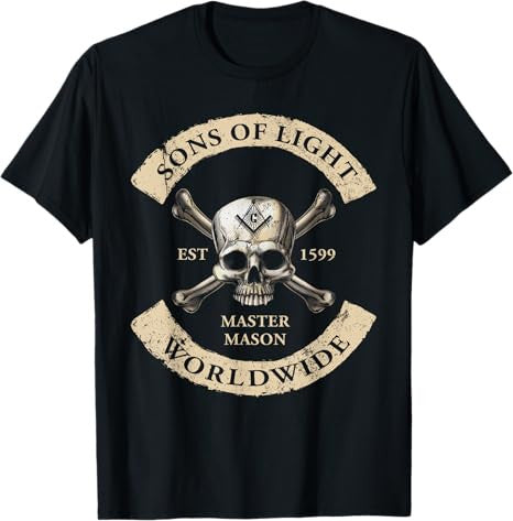 Sons Of Light Worldwide Freemasons T Shirt