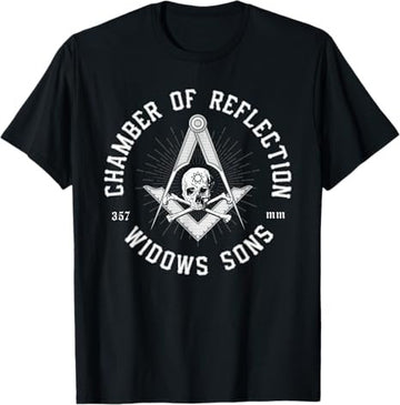 Widows Sons Masonic Square and Compass - Freemason T-Shirt