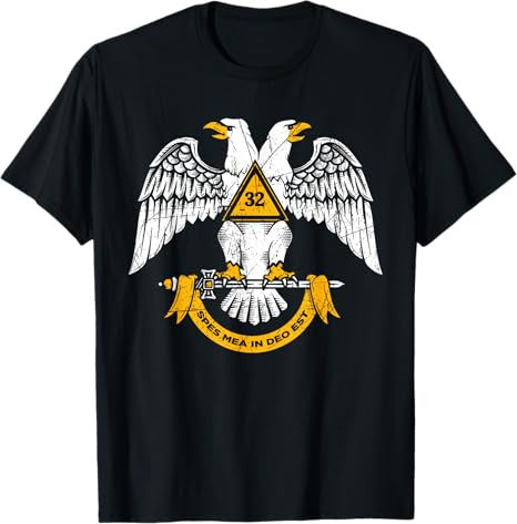 32nd Degree Masonic Scottish Rite Wings Down Father's Day T-Shirt
