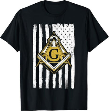 Freemason Masonic USA Flag Fraternal America T-Shirt