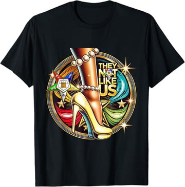 They Ain't Us OES Pearl High Heels Platform Yellow Sisters T-Shirt
