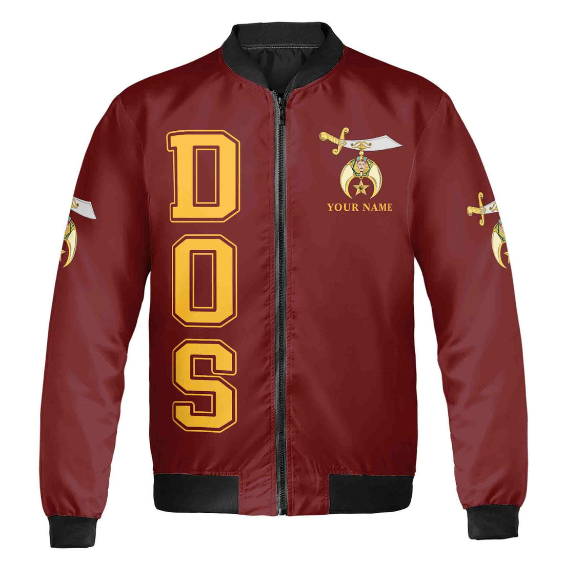 Custom Name Temple Daughters of Sphinx DOS Unisex Bomber Jacket S-5XL - FUKAMASONIC