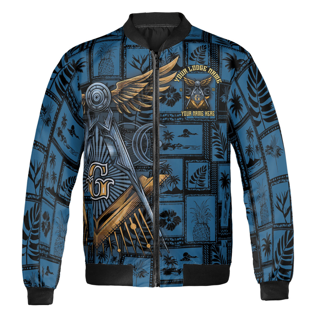 Customized Freemasonry Masonic Vintage Picture Bomber Jacket S-5XL - FUKAMASONIC