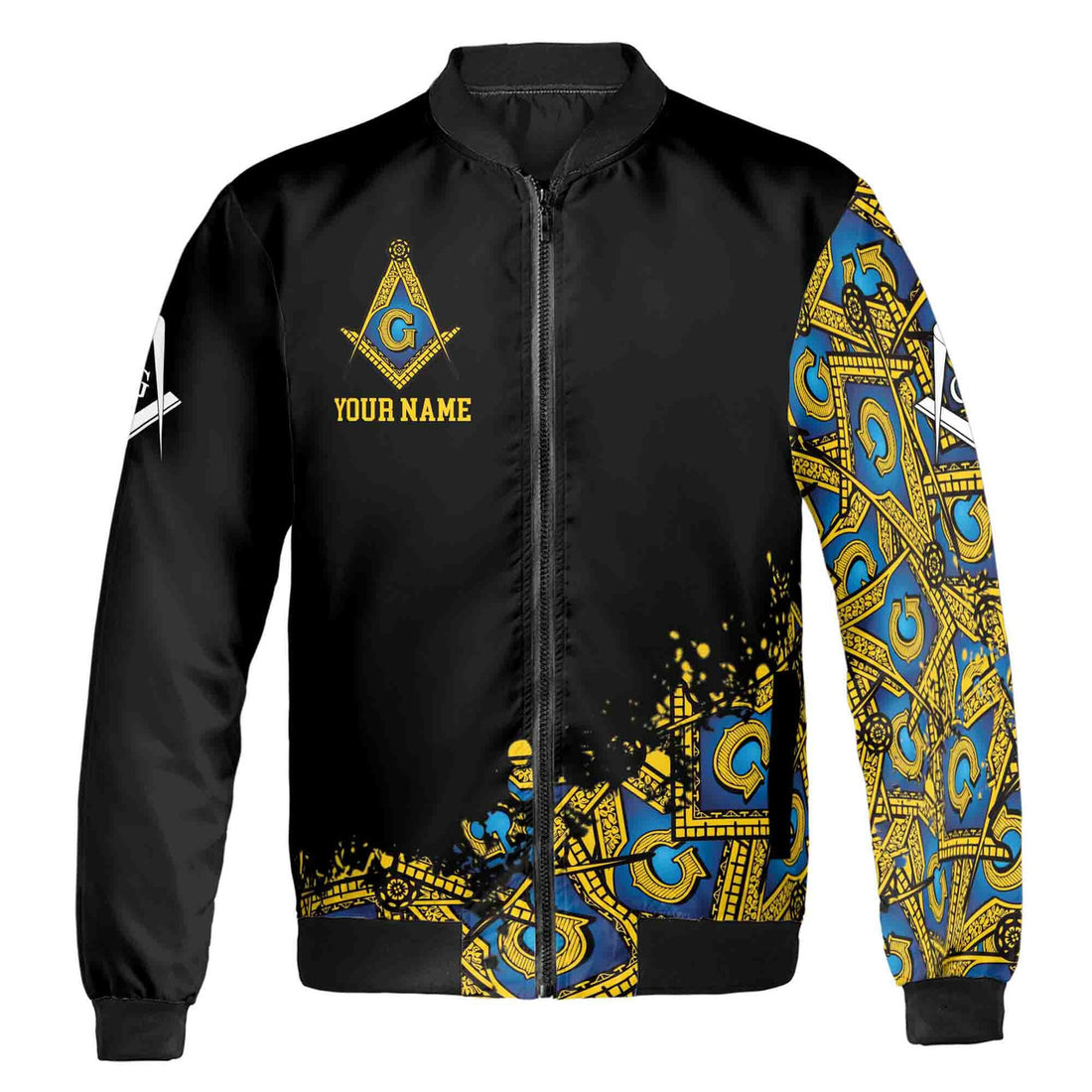 Customized Blue Lodge Master Mason Mansonic Bomber Jacket S-5XL - FUKAMASONIC
