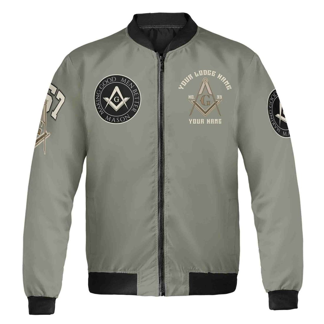 Customized Name Mason Making Good Man Better 357 Bomber Jacket S-5XL - FUKAMASONIC