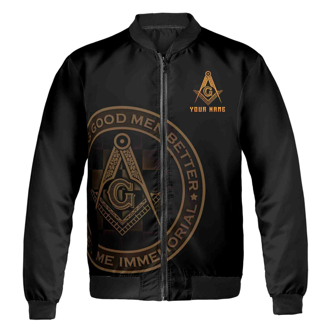 Personalized Making Good Men Better Masonic Lodge Bomber Jacket S-5XL - FUKAMASONIC