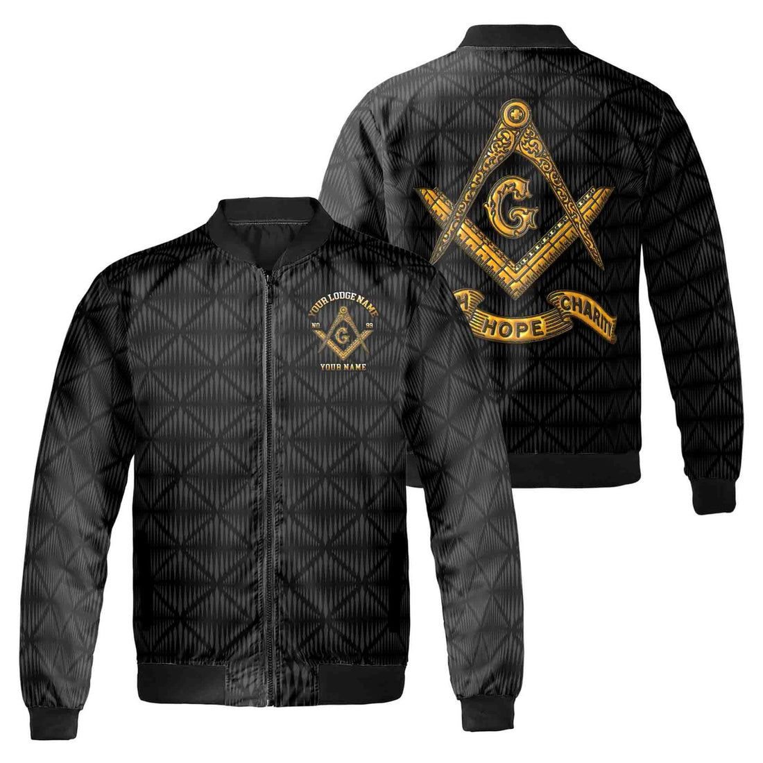 Personalized Master Mason Freemasonry Bomber Jacket S-5XL - FUKAMASONIC