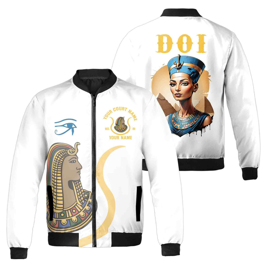 Customized Daughter of Isis DOI Pyramid Bomber Jacket S-5XL - FUKAMASONIC