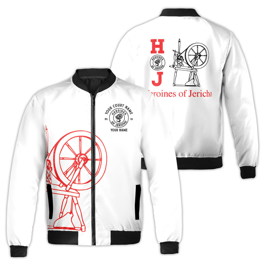 Customized Heroines of Jericho Proud To Be A Part Of HOJ Bomber Jacket S-5XL - FUKAMASONIC