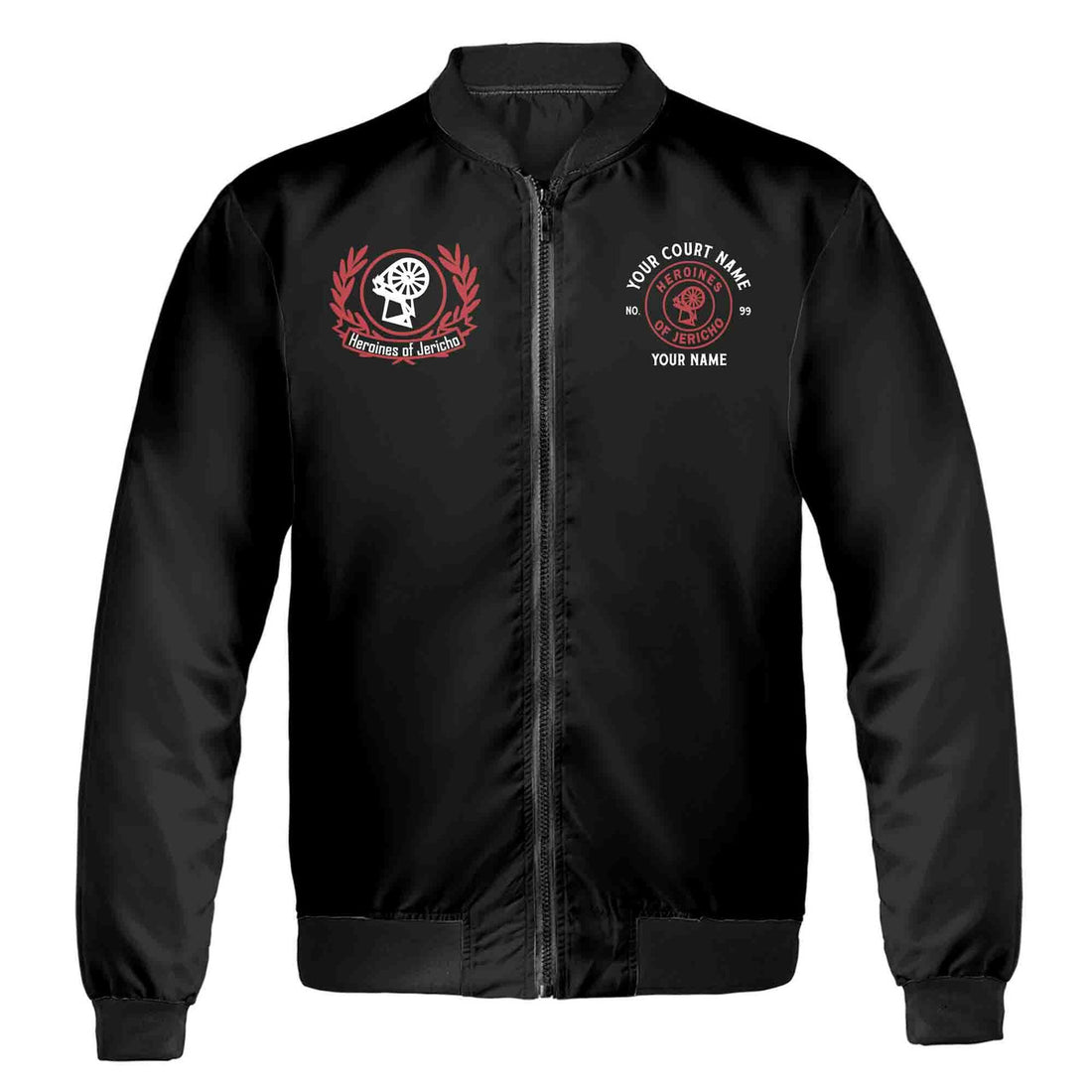 Personalized HOJ Lady Heroines of Jericho Freemason Bomber Jacket S-5XL - FUKAMASONIC