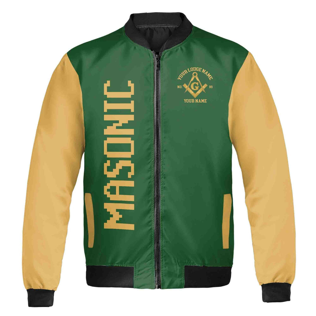 Customized We Wish You a Merry Christmas Freemasonry Bomber Jacket S-5XL - FUKAMASONIC