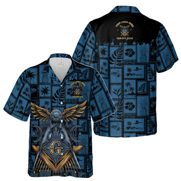 Customized Freemasonry Masonic Vintage Picture Hawaiian Shirt S-5XL - FUKAMASONIC