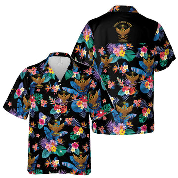 Customized Scottish Rite 33 Colorful Palm Leaf Hawaiian Shirt S-5XL - FUKAMASONIC