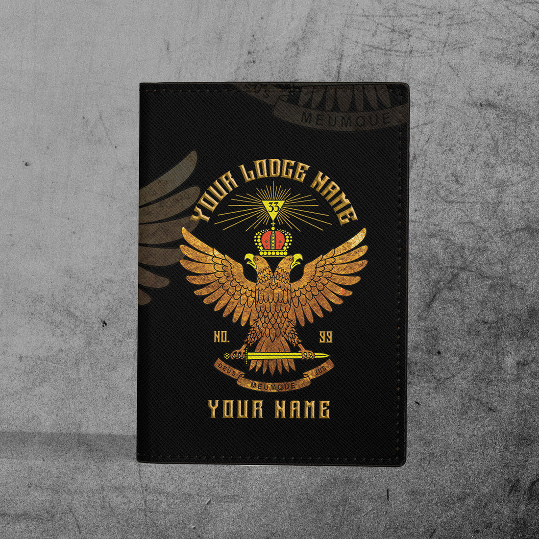 Scottish Rite 33 Degree Masonry Passport Holder