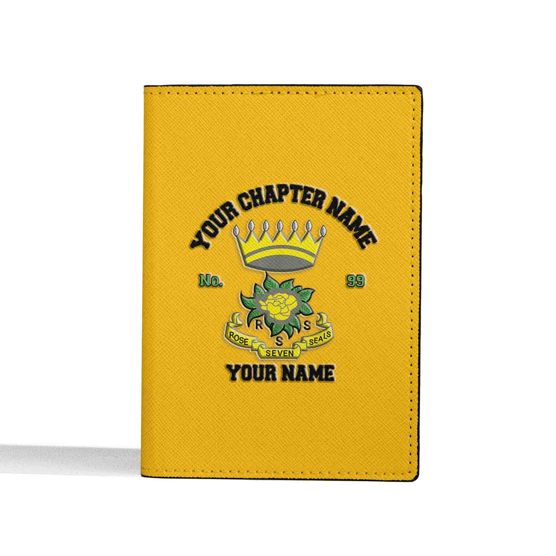 Personalized Rose Of The Seven Seals RSS Masonic Passport Holder