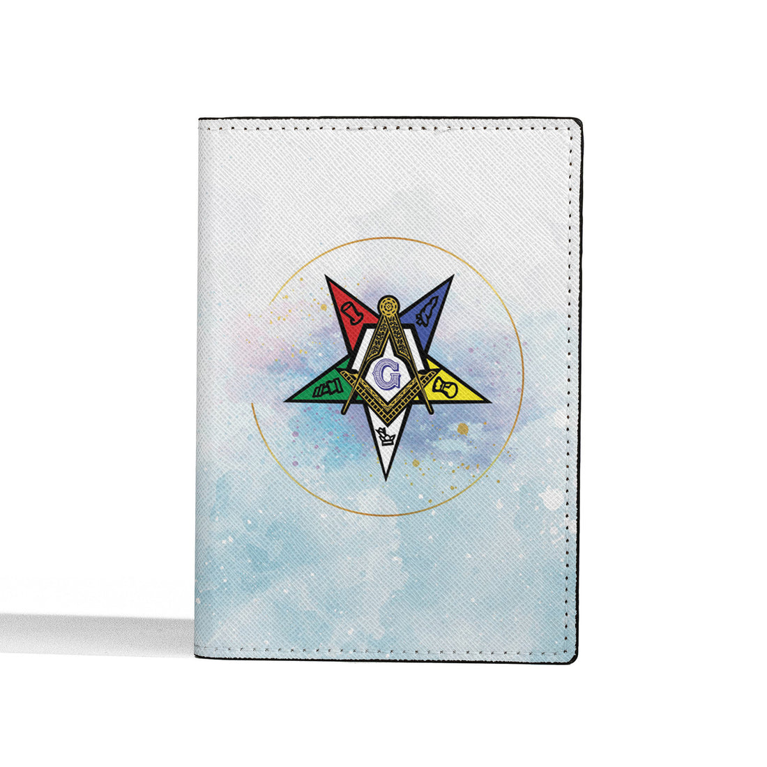 Splash Watercolor OES Pastr Patron Mason Oder of the Eastern Star Passport Holder