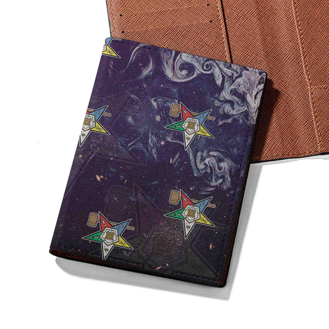 Blue Marble Pattern Order of the Eastern Star OES Past Matron Passort Holder