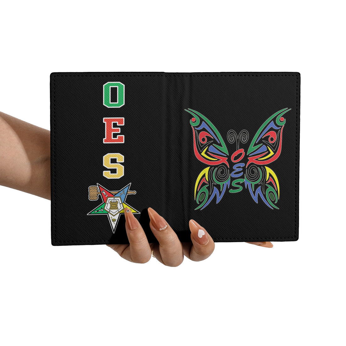 Order of the Eastern Star OES Butterfly Past Matron Passport Holder