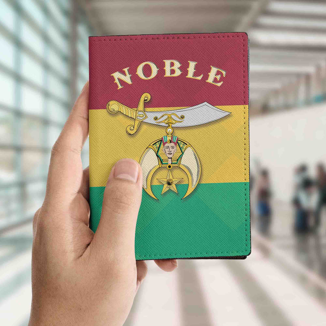 Noble of Mystic Shrine Color Shriners Passport Holder
