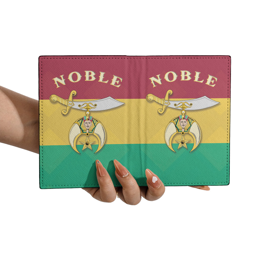 Noble of Mystic Shrine Color Shriners Passport Holder