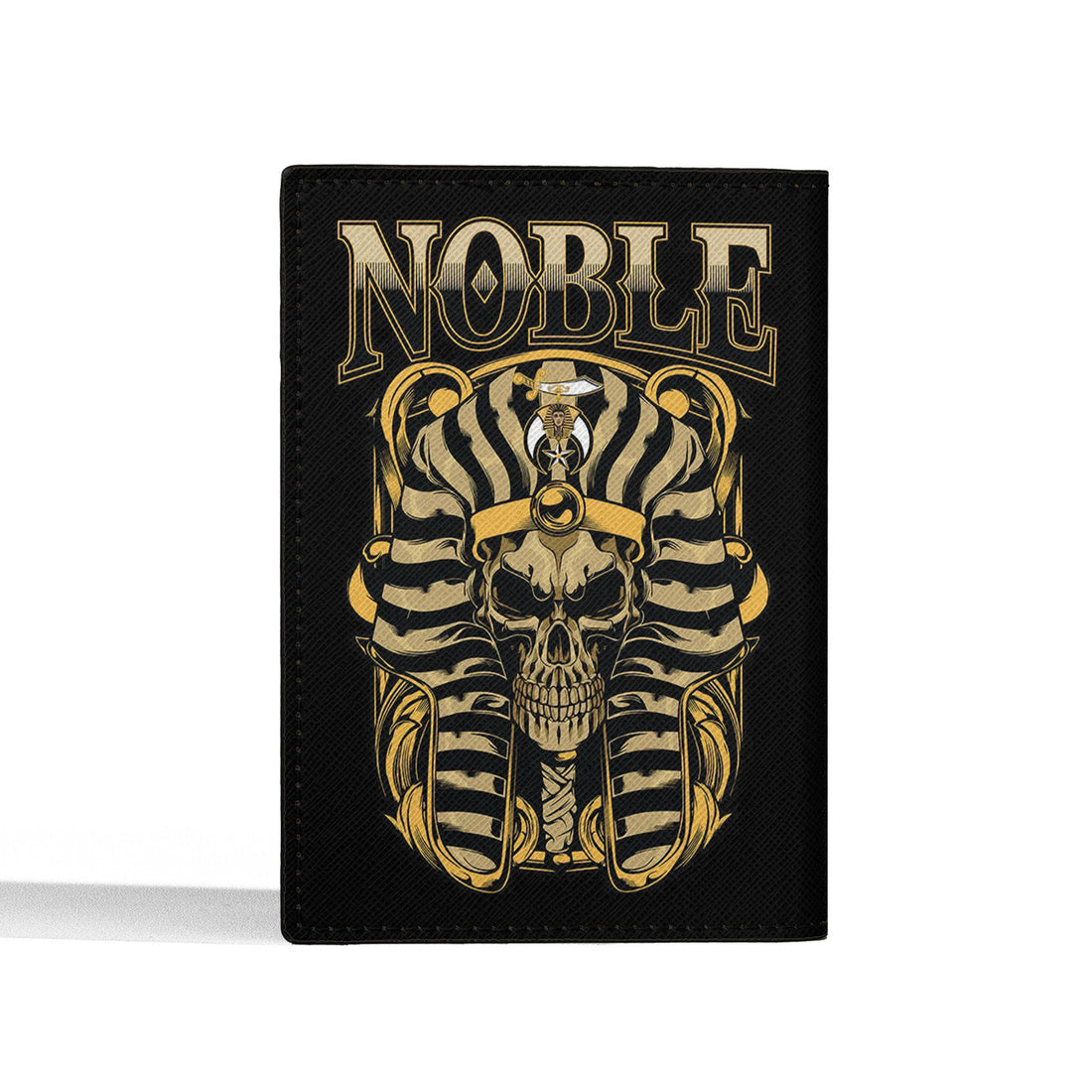 Noble Shriners Grunge Pharaoh Skeleton Passport Holder