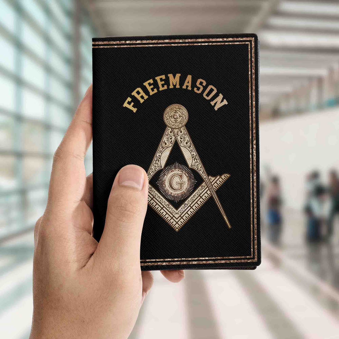 Aesthetic Freemason Masonic Grunge Passport Holder