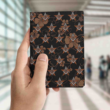 OES Masonic Past Patron Vintage Floral Passport Holder