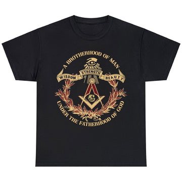 A Brotherhood of Man Masonic Freemasonary Unisex T-shirt S-5XL