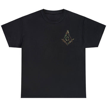 Masonic Camo Square and Compass, Freemason Unisex T-Shirt S-5XL