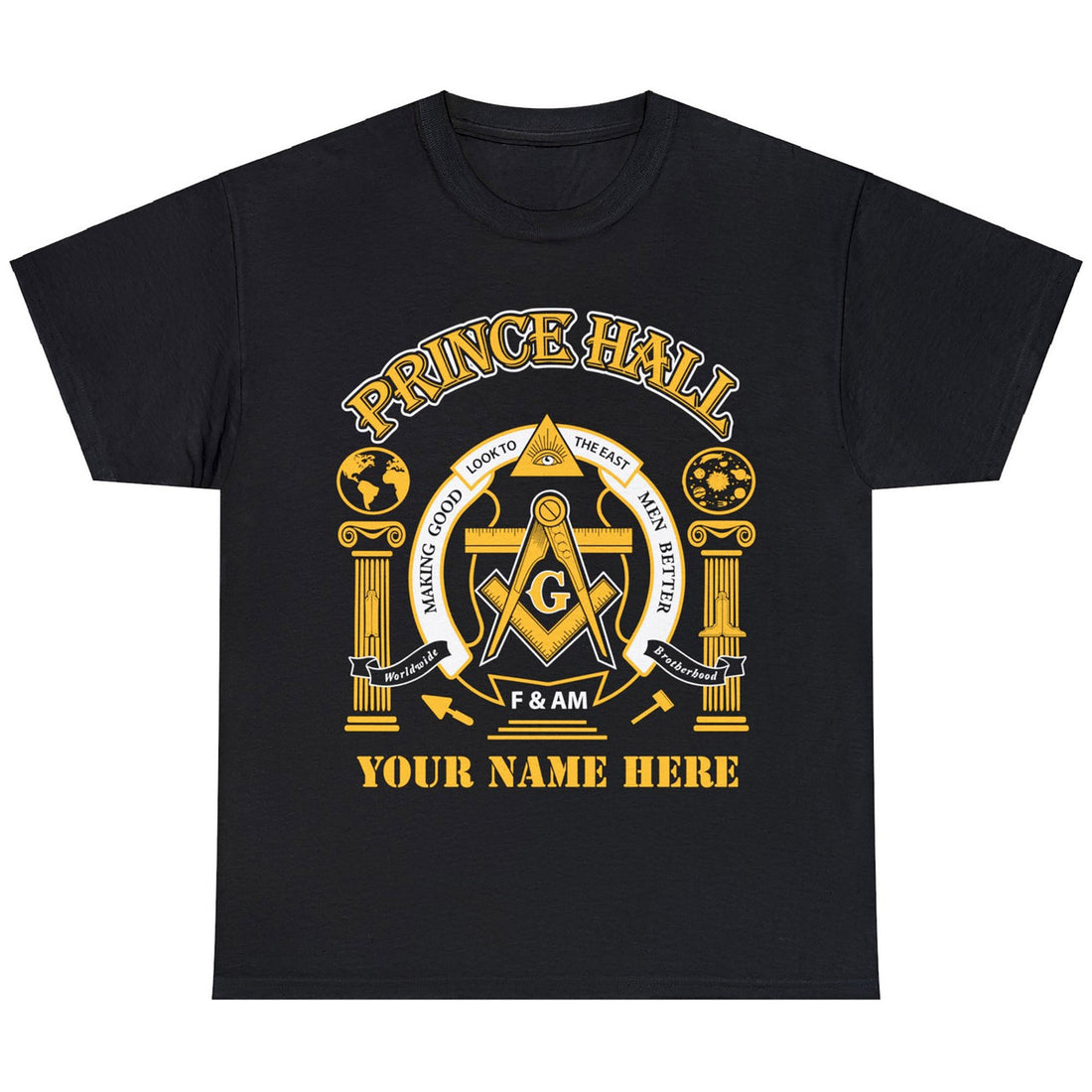 Custom Name Greats Mason Masonic Prince Hall Masons Unisex T-Shirt