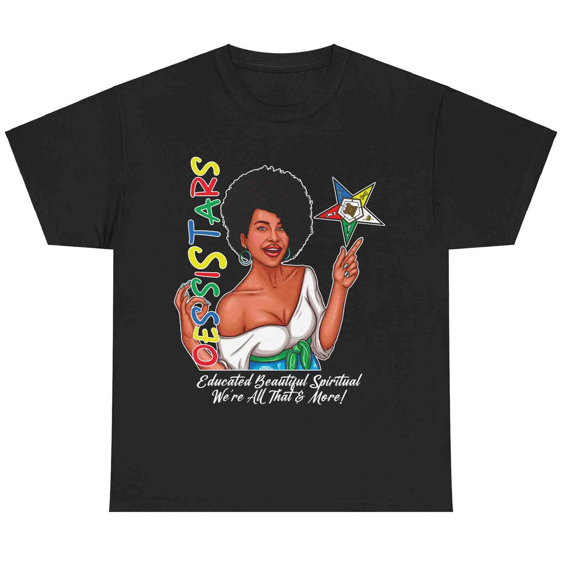 Order Of The Eastern Star OES Ring Diva Sistar of Color T-Shirt