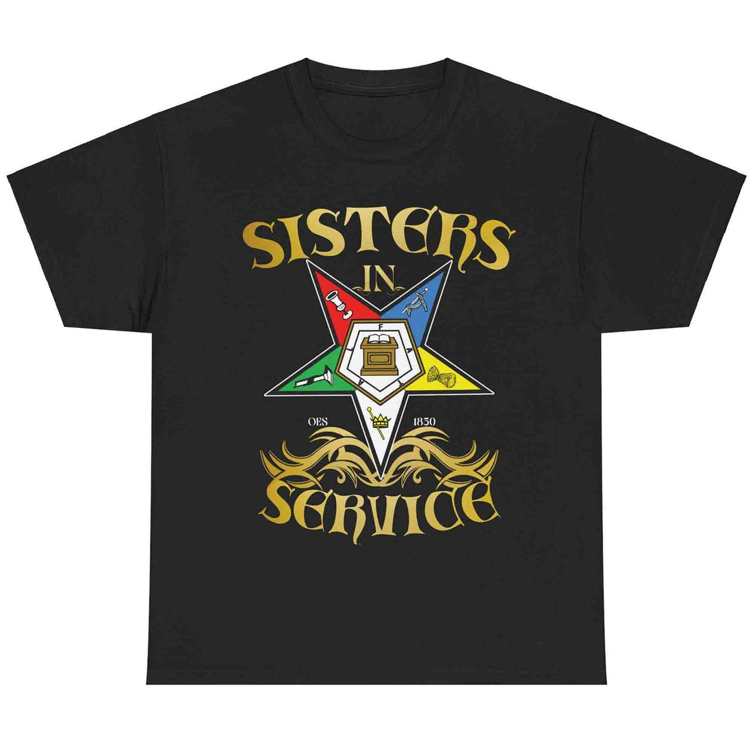 OES Sisters in Service Order of the Eastern Star T-Shirt