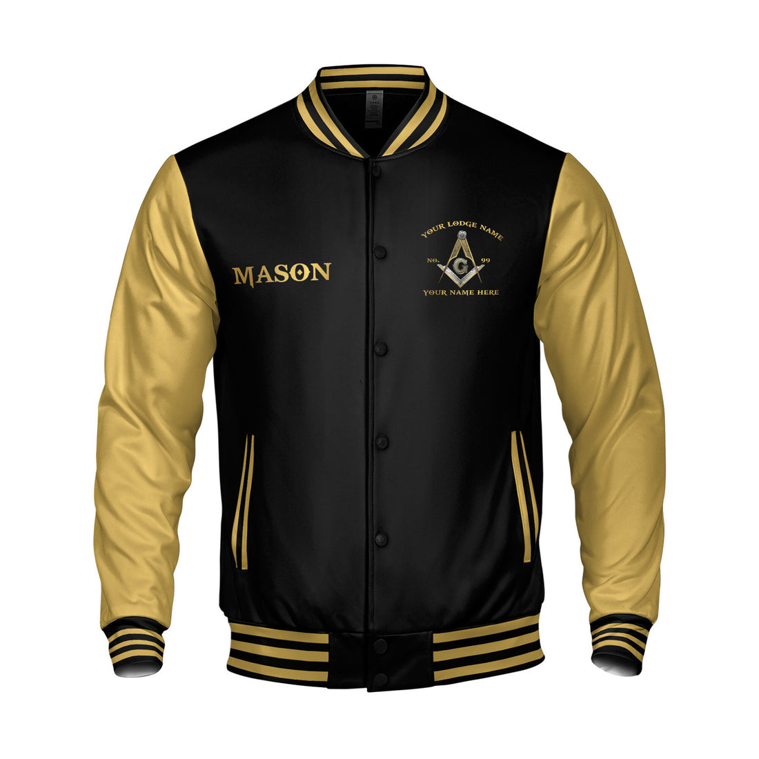 Customized Masonic Freemason Look At The East 2B1 ASK1 Varsity Jacket S-5XL - FUKAMASONIC