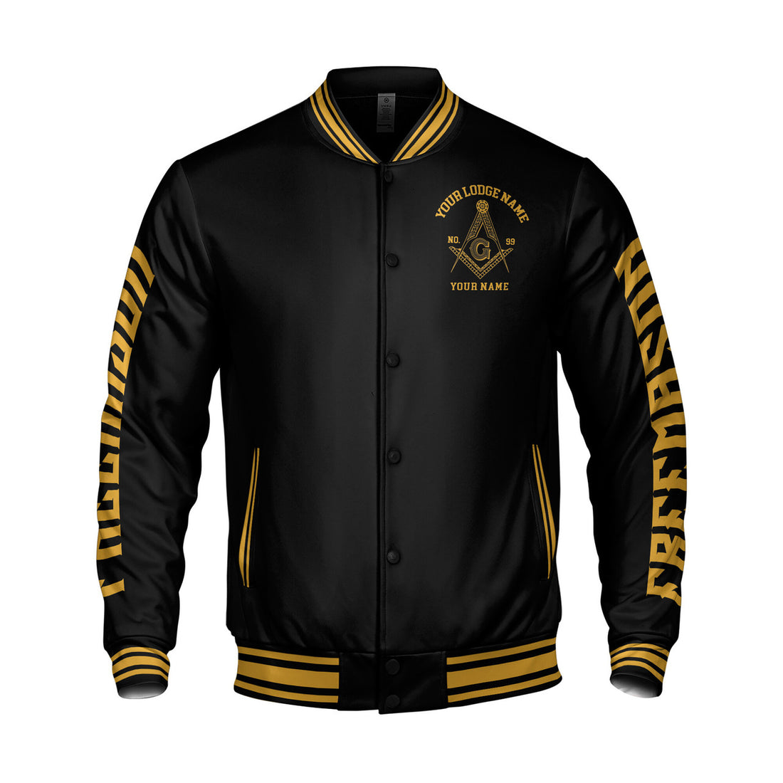 Customized I Am A Traveler Freemason Masonic Varsity Jacket S-5XL - FUKAMASONIC