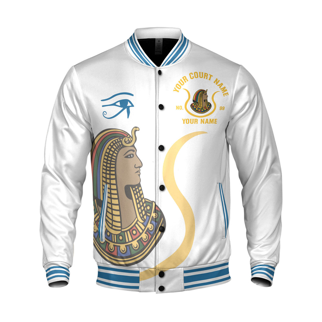 Customized Daughter of Isis DOI Pyramid Varsity Jacket S-5XL - FUKAMASONIC