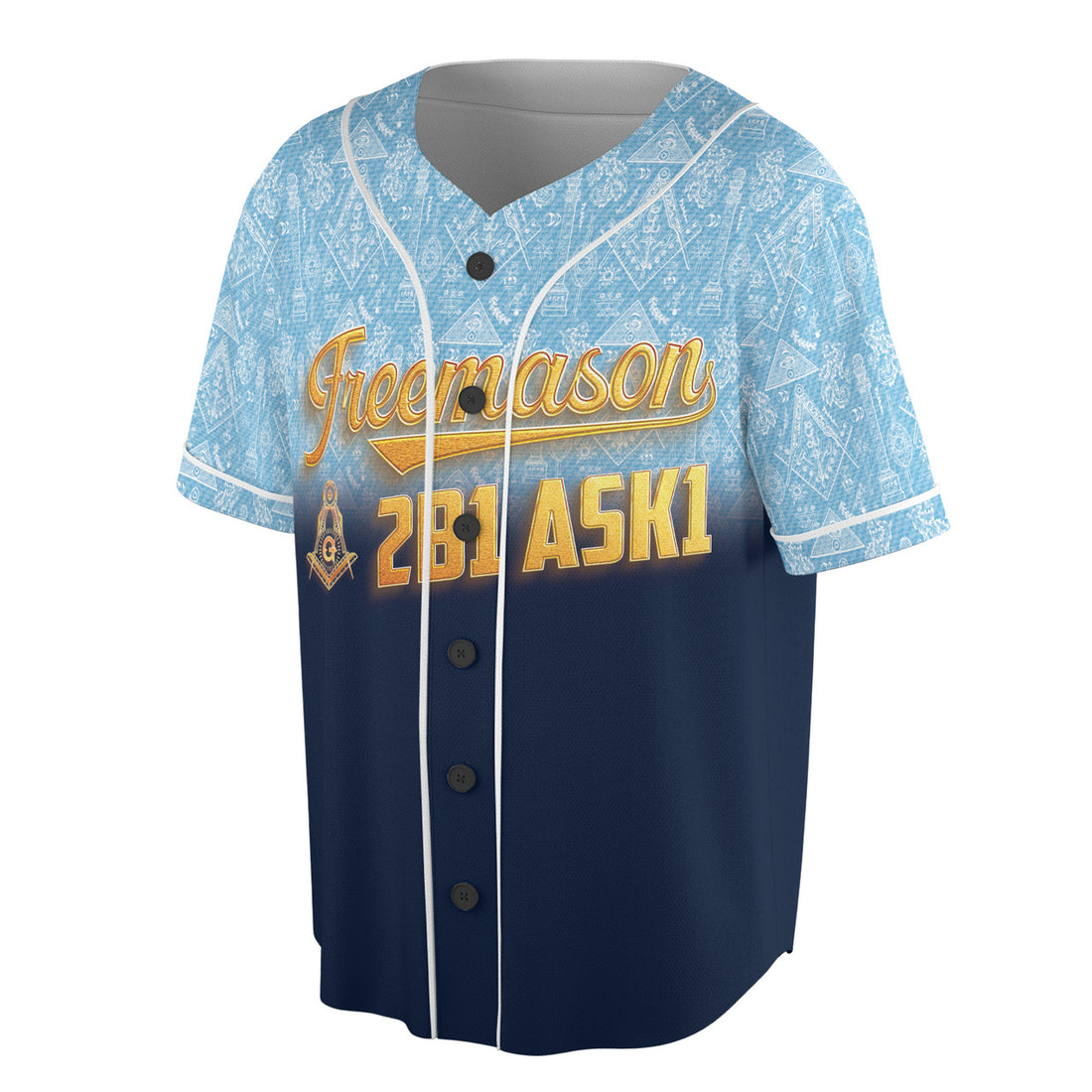Customized Freemason 2B1 ASK1 Custom Baseball Jersey S-5XL
