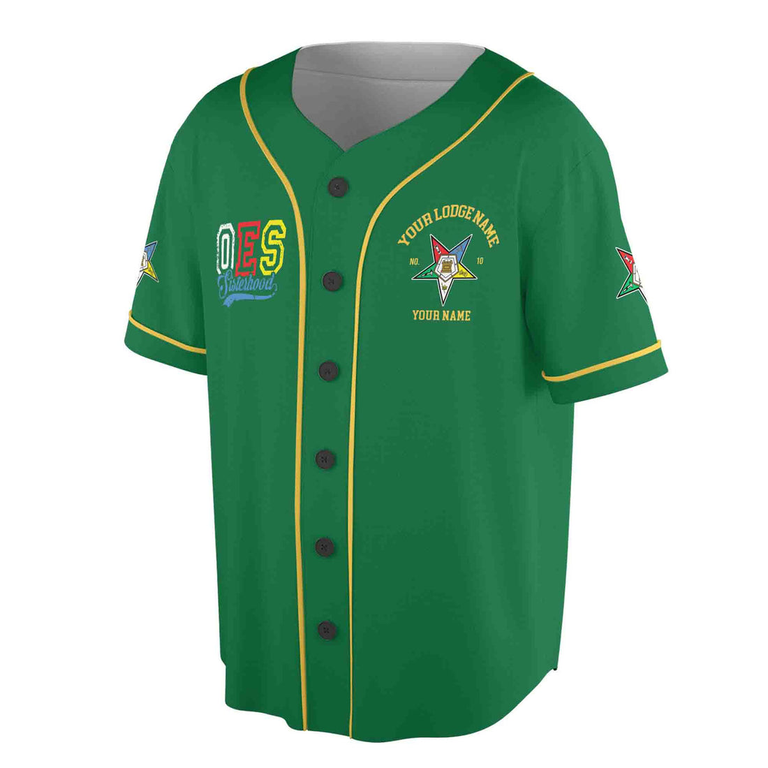 Custom Name Chapter Name OES Let Your Light Shine Bright Baseball Jersey S-5XL