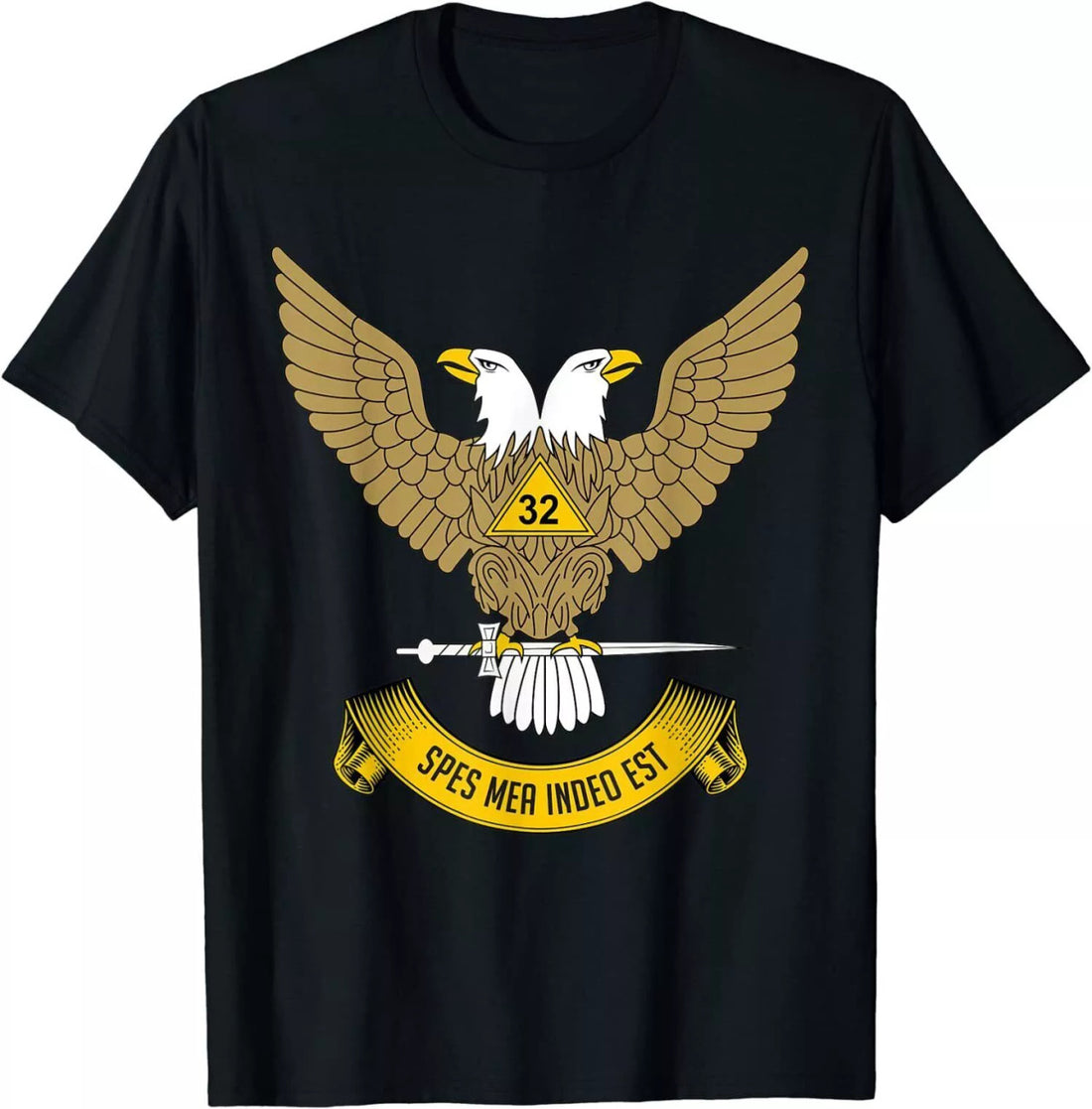 32nd Degree Masonic Scottish Rite Wings Up T-Shirt Size S-5XL