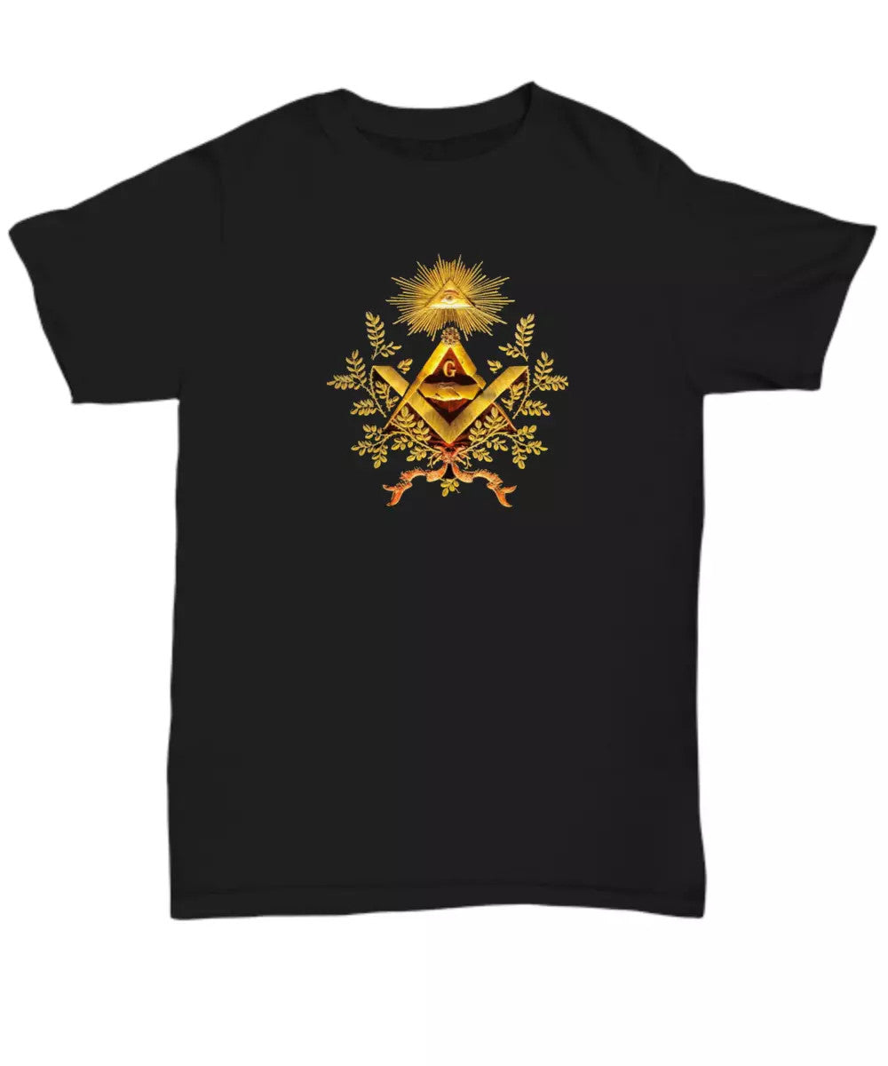 Freemason shirt - Old masonic symbols - GODF - Freemasonry lodge all seeing Eye