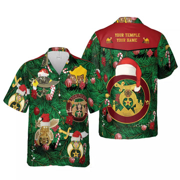 Custom Nobles Merry Christmas 3D All Over Print Hawaiian Shirt Size S-5XL - FUKAMASONIC