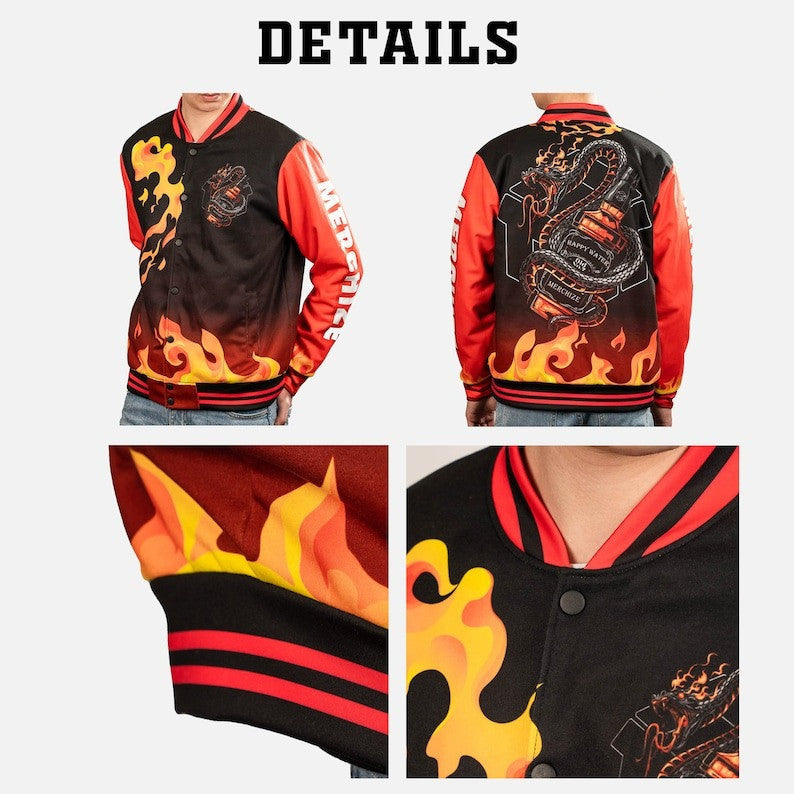 Custom Name Daughters of Isis Ancient Egyptian Order Nobles Mystic Shriner PHA Baseball Jacket S-5XL - FUKAMASONIC