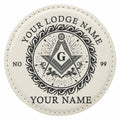 Customized Masonic Vines Stars Pattern Coaster, Freemason Lodge Gift - FUKAMASONIC