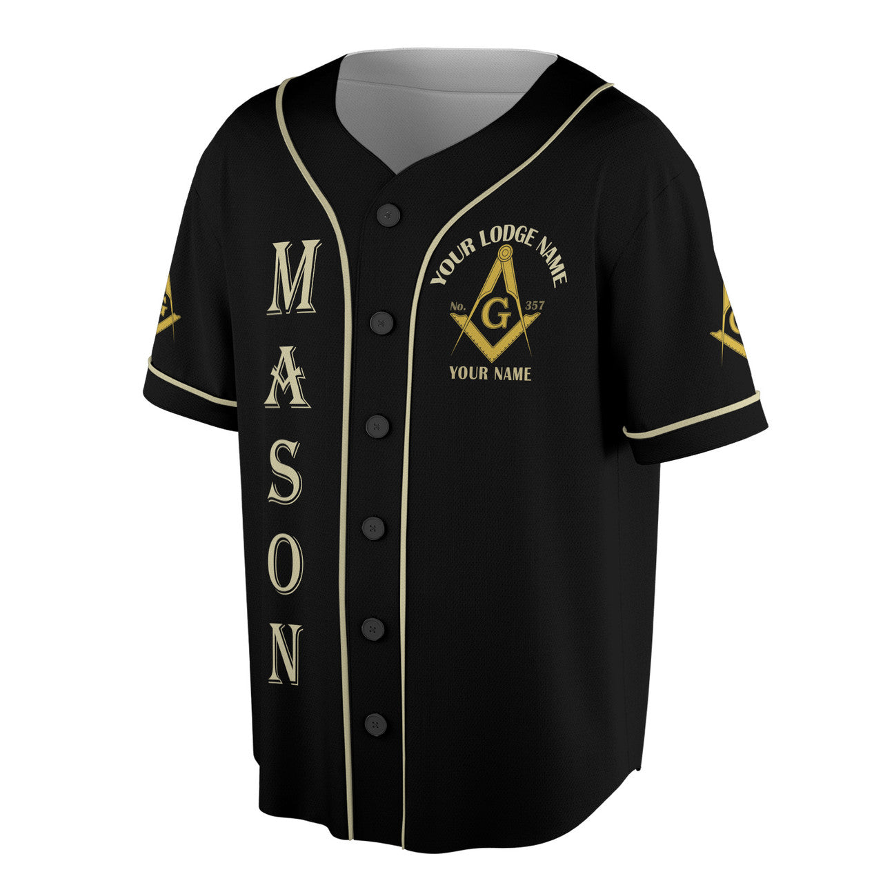 Masonic Beware Of The Goat Funny Freemason Baseball Jersey S-5XL - FUKAMASONIC