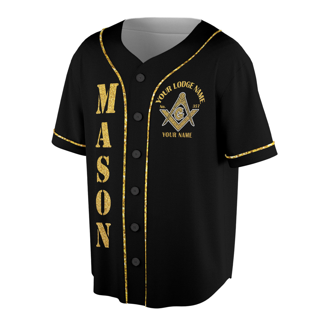 Greats Mason, Masonic Prince Hall Masons Baseball Jersey S-5XL - FUKAMASONIC